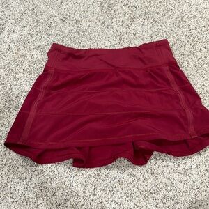 Red lululemon skirt